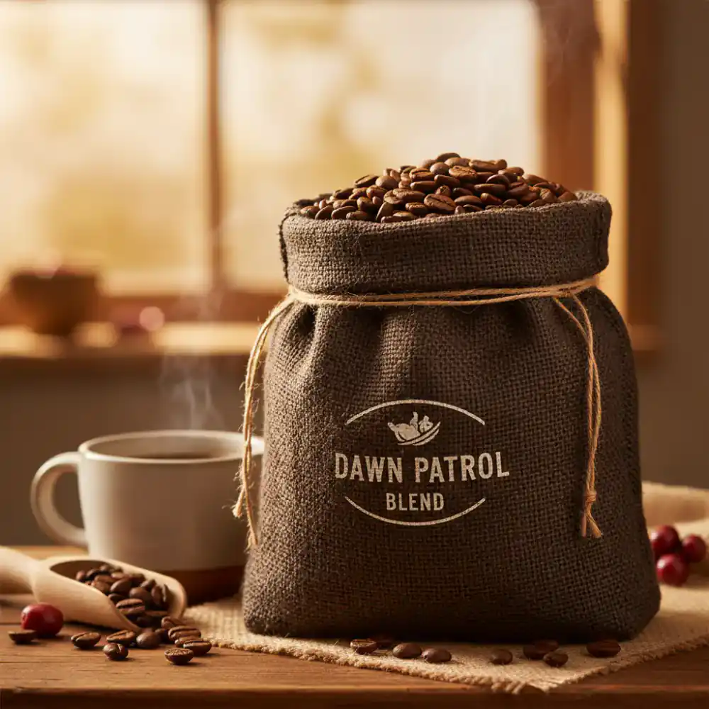 Bag of Dawn Patrol Blend coffee