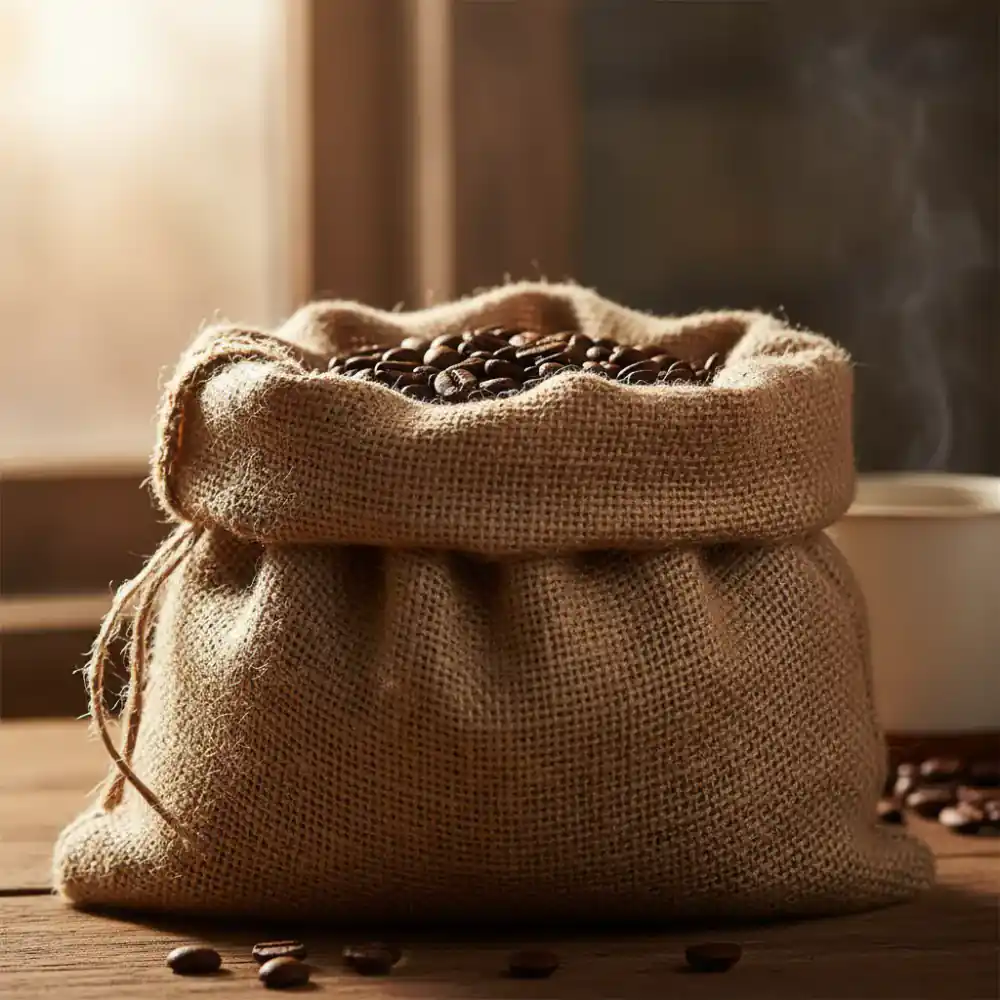 Bag of Hearth Decaf coffee